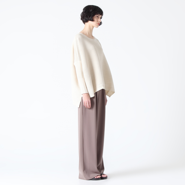 Cream oversized ribbed jumper