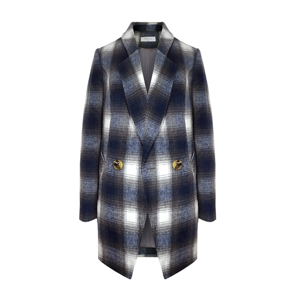 Double Breast Tartan Jacket