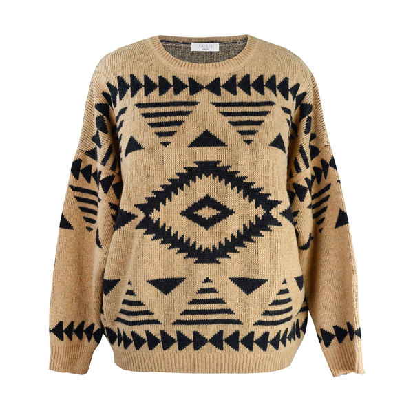 Aztec-print jumper