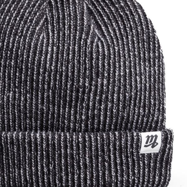 "M" Fisherman Beanie (Black Steel)